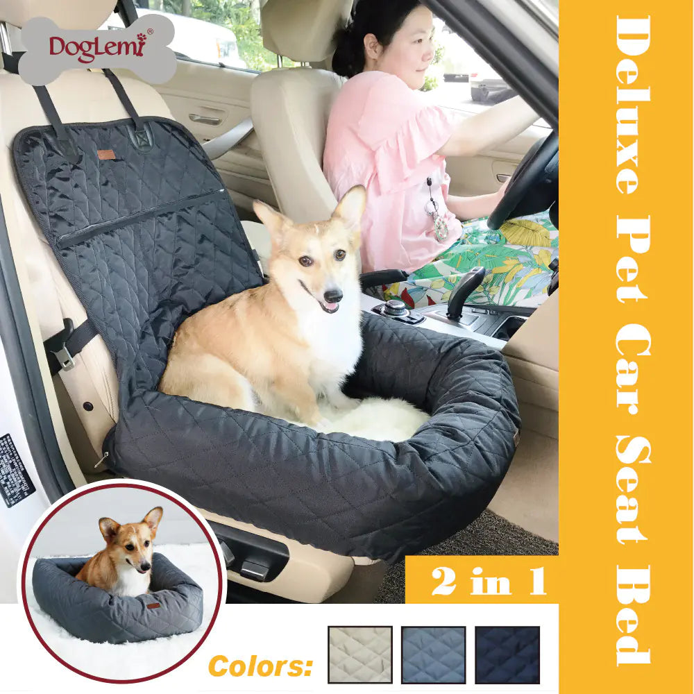 Deluxe Car Travel Pet Bed