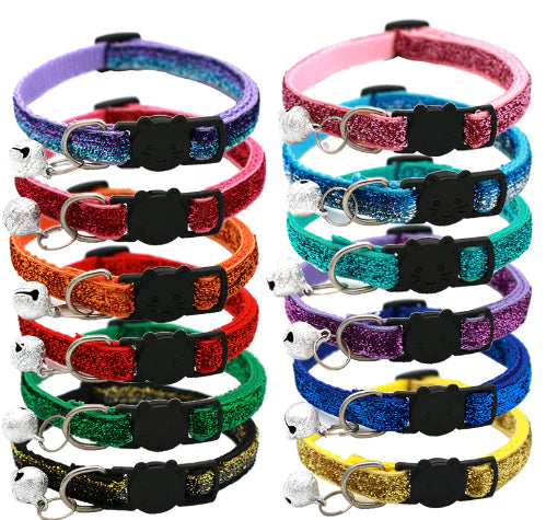 Chic Bell Cat Collar in Adjustable Colors